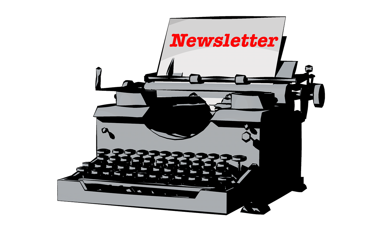 typewriter newsletter leave free photo
