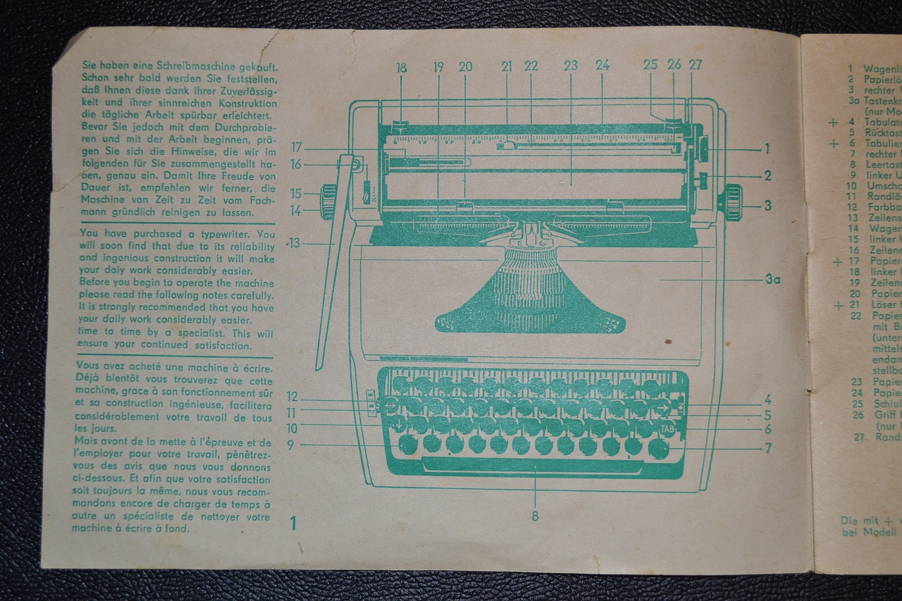 typewriter old school vintage free photo