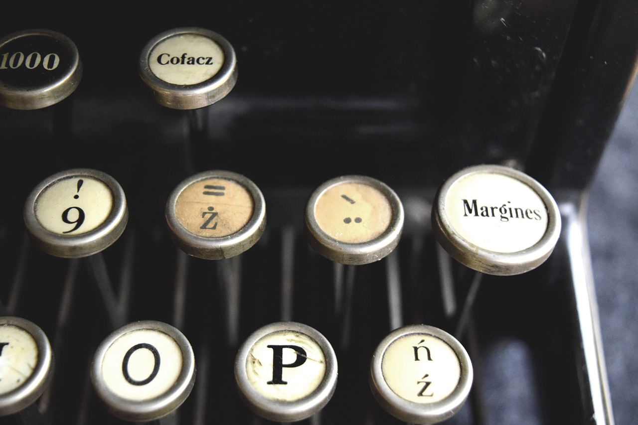 typewriter antique letters free photo