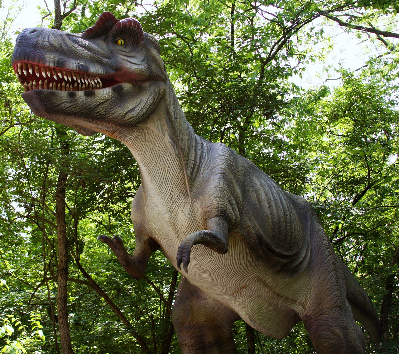 tyrannosaurus rex simulation dinosaur free photo