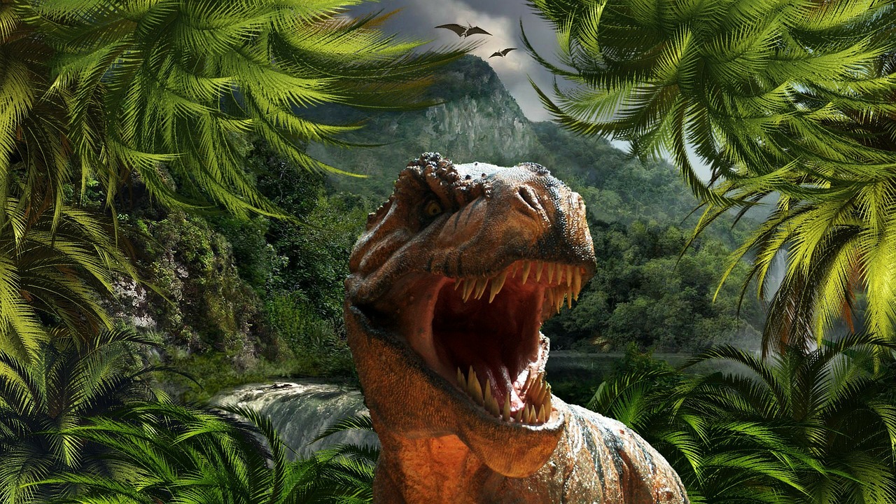 tyrannosaurus rex dinosaur reptile free photo