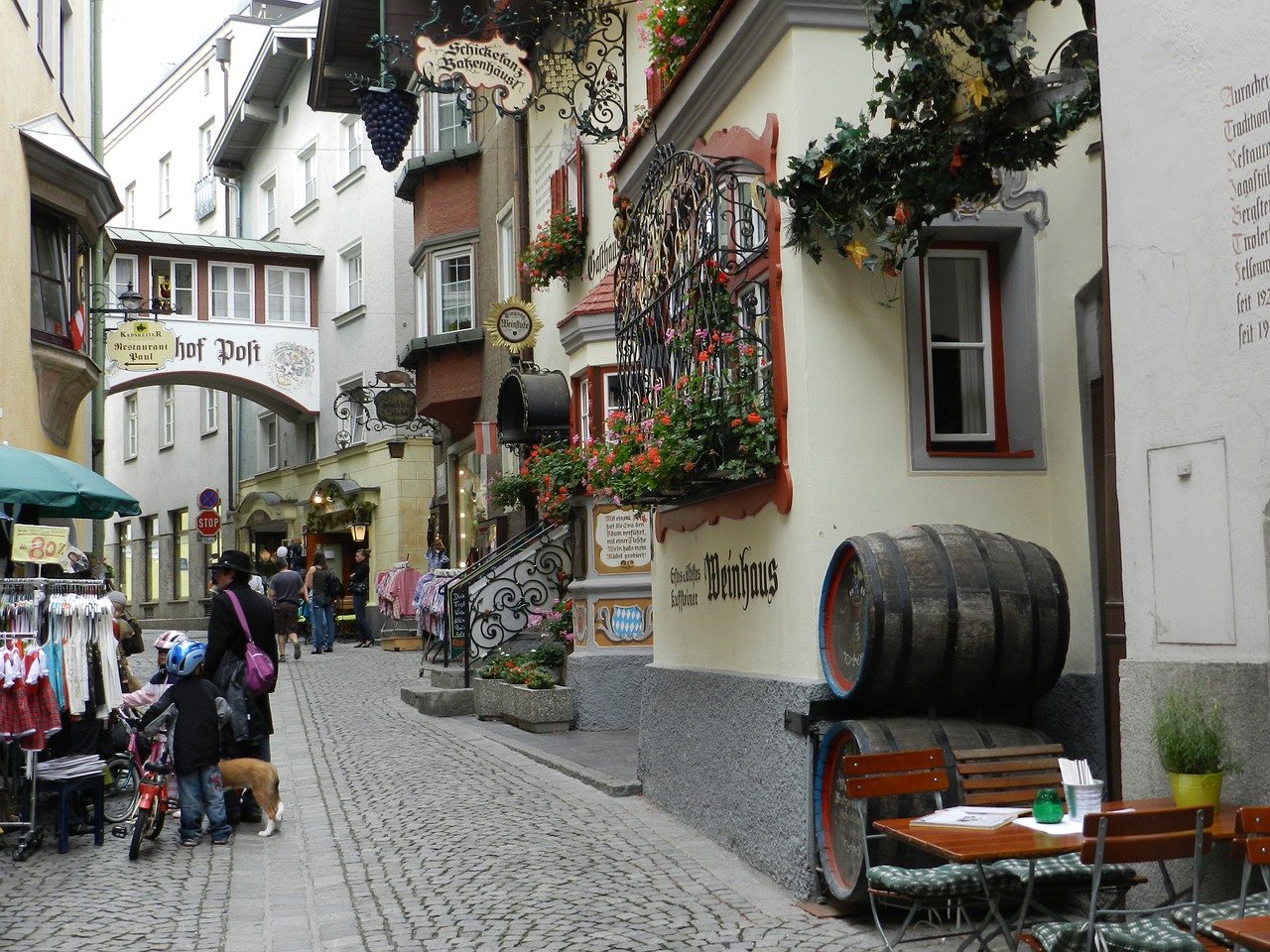 tyrol street houses free photo