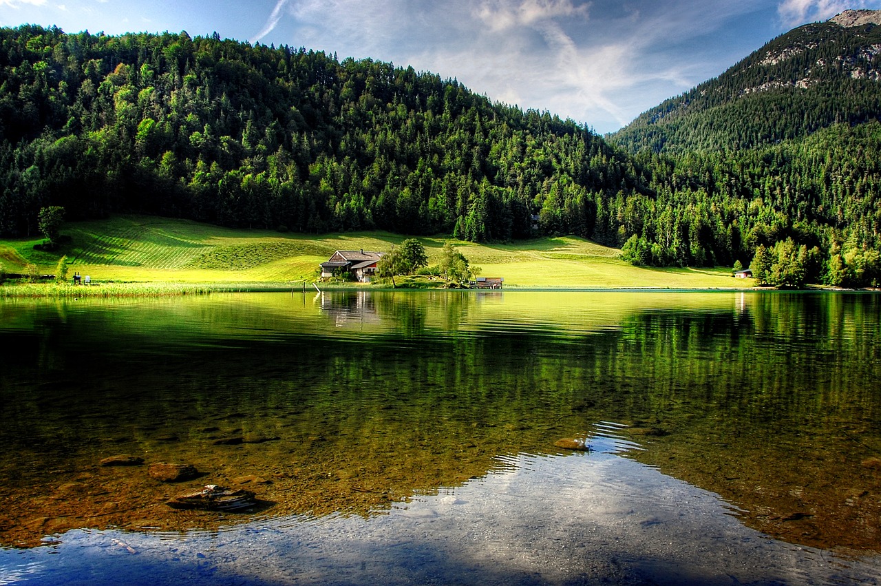 tyrol mountains lake free photo