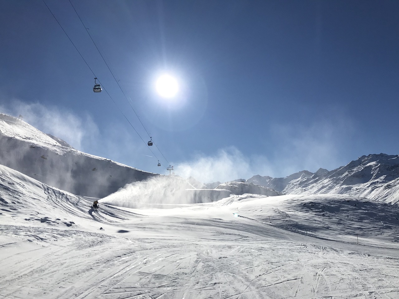 tyrol alps skiing free photo