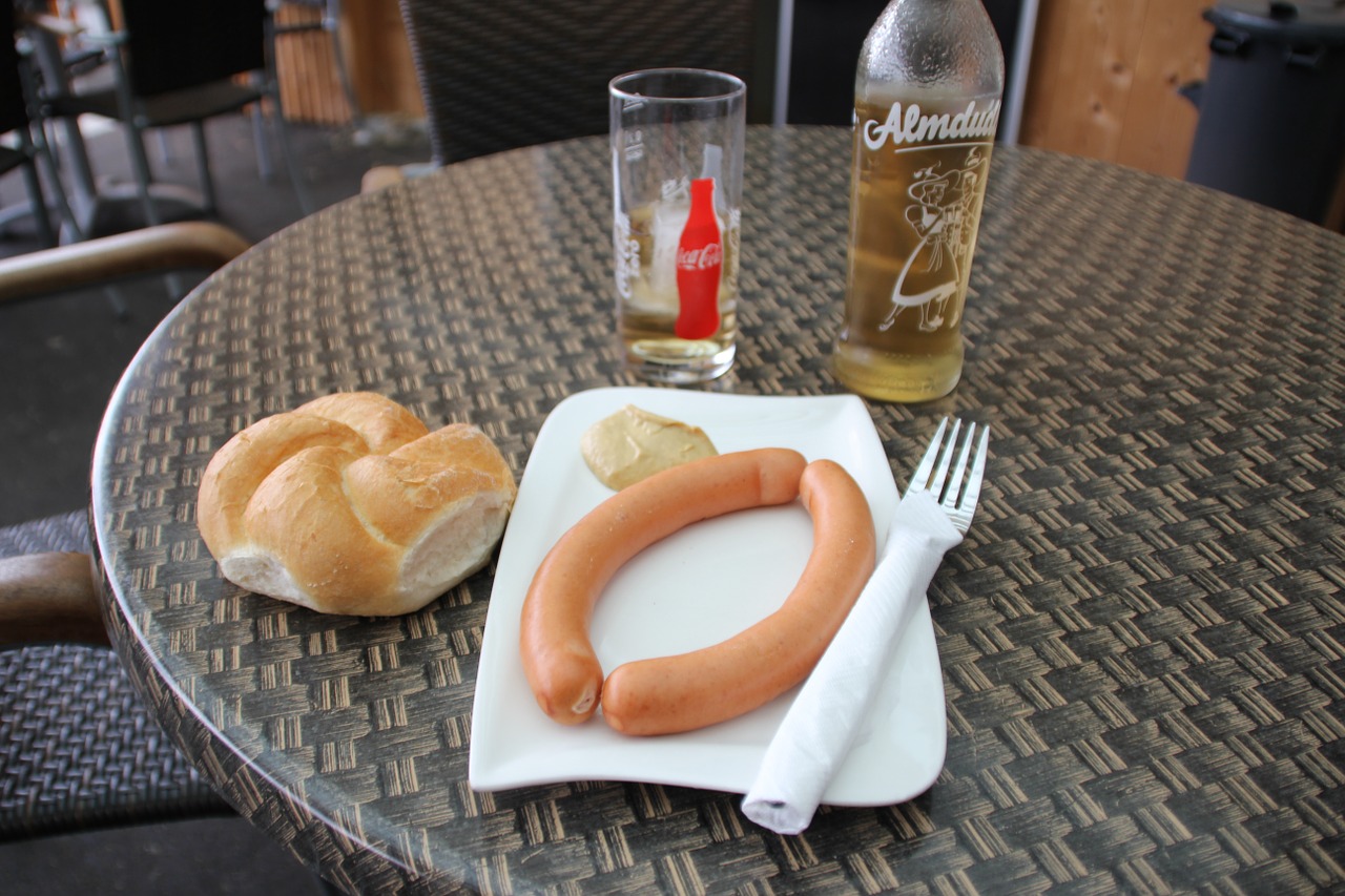 tyrolean specialty sausage kaisersemmel free photo