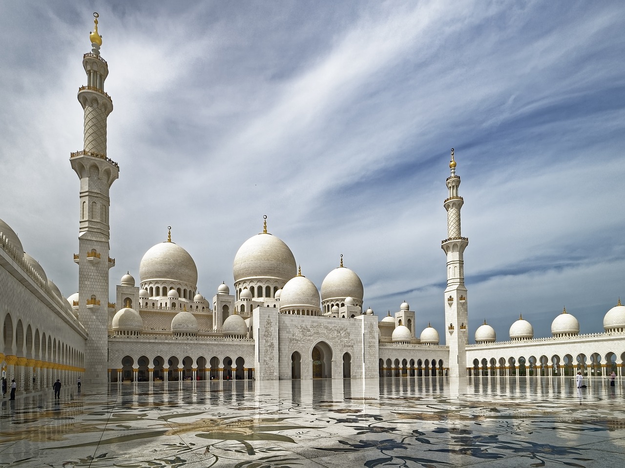 u a e  abu dhabi  sheikh zayed grand mosque free photo