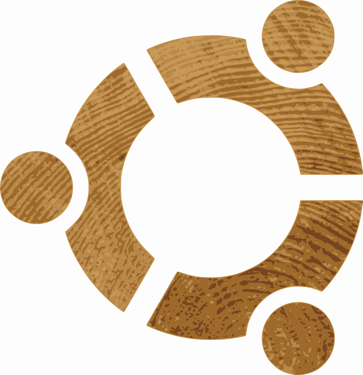 ubuntu logo wood free photo