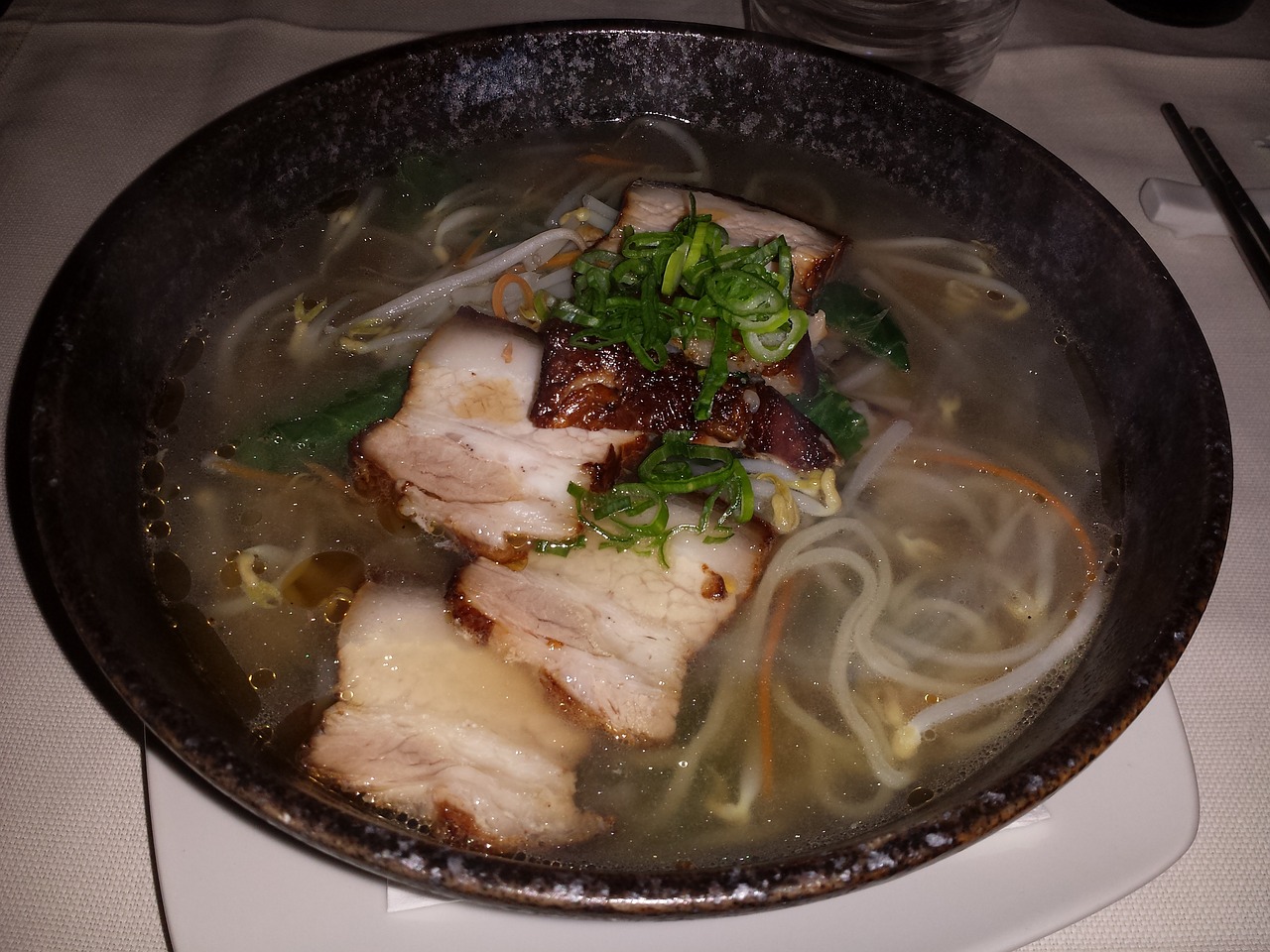 udon ramen udon in broth free photo