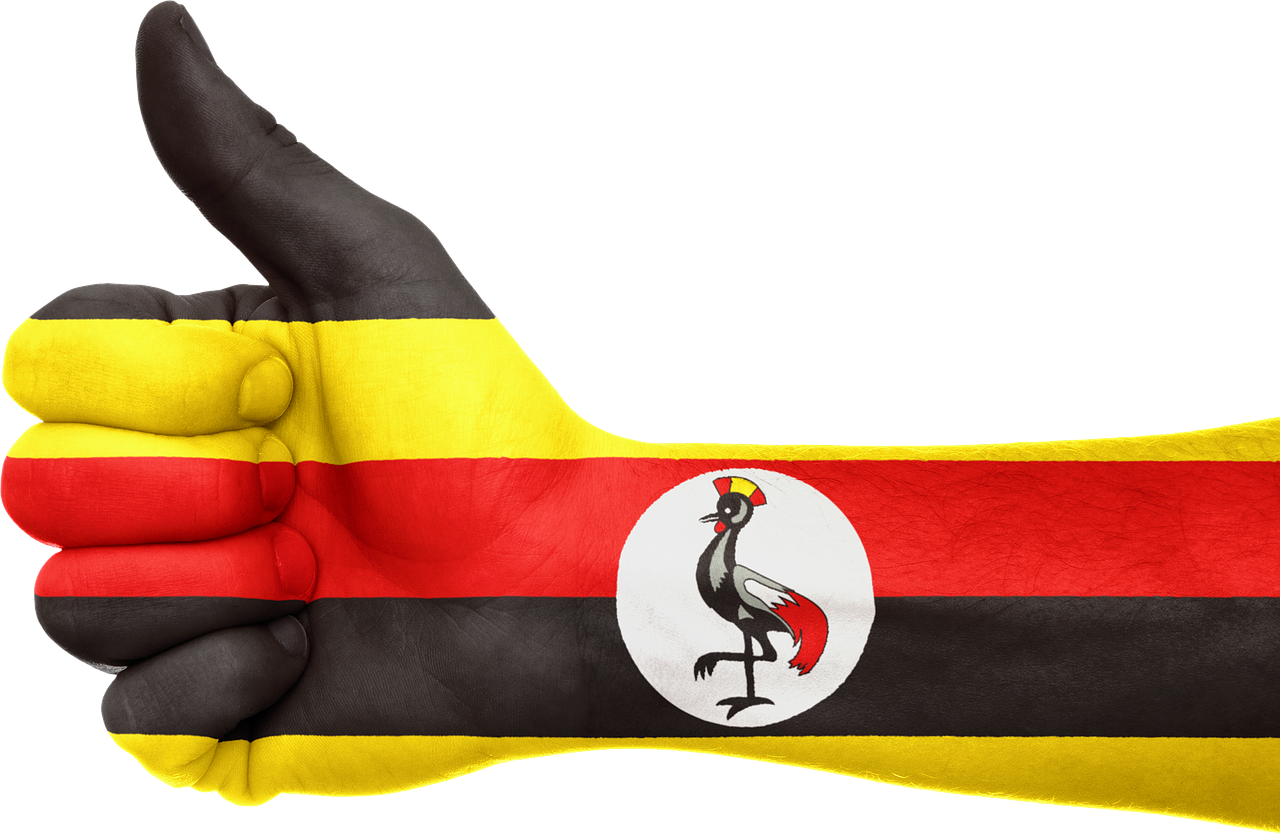 uganda hand flag free photo
