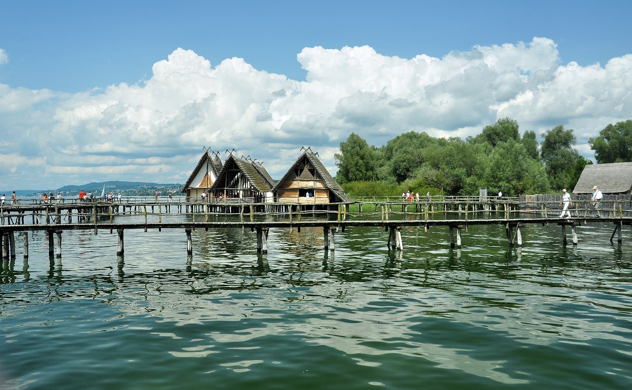 uhldingen lake constance stilt houses free photo