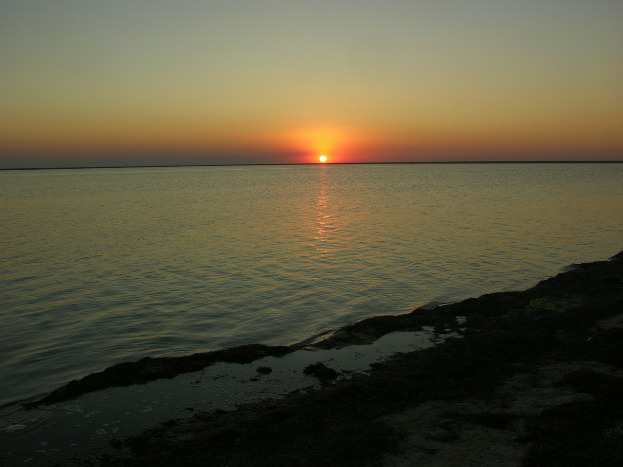 ukraine lake sunset free photo