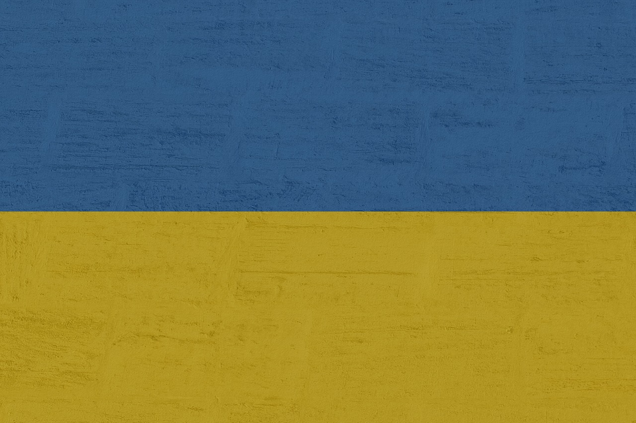 ukraine flag country free photo