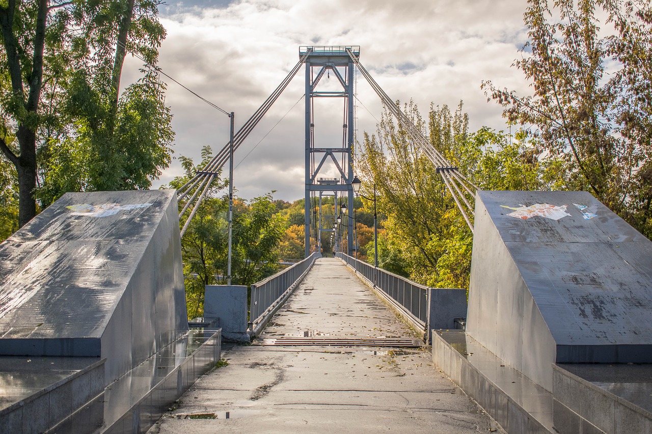 ukraine zhitomir bridge free photo