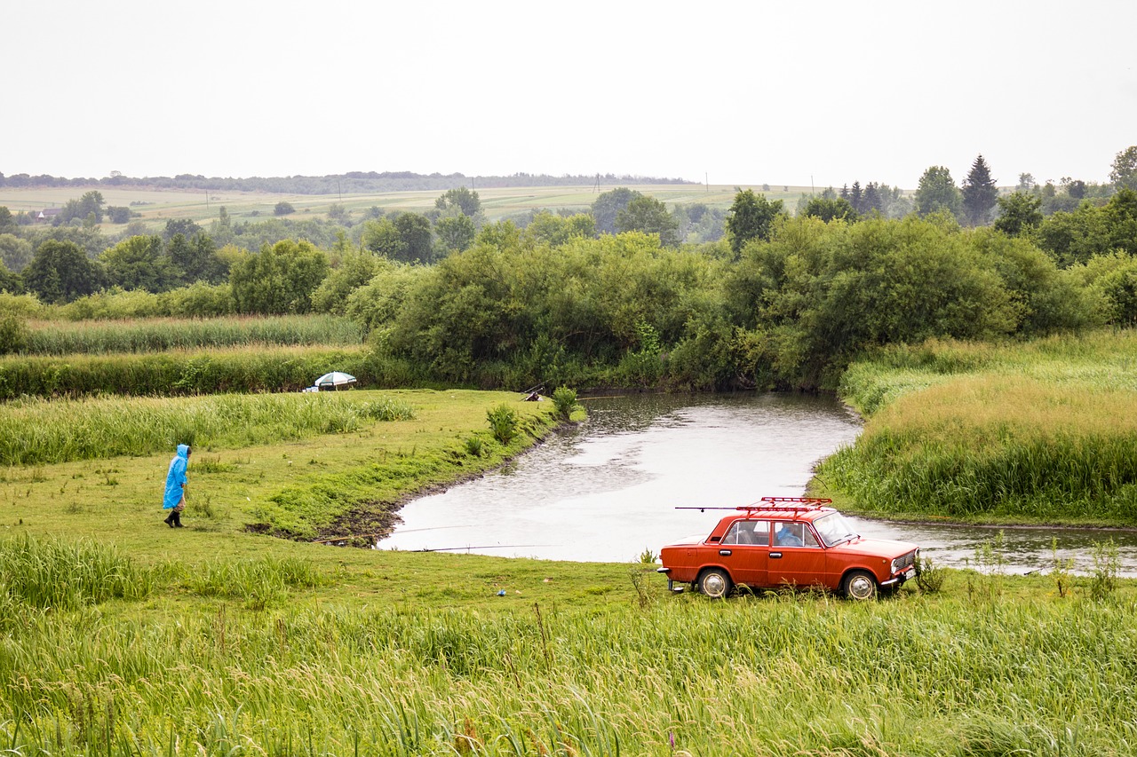 ukraine  fishing  car free photo