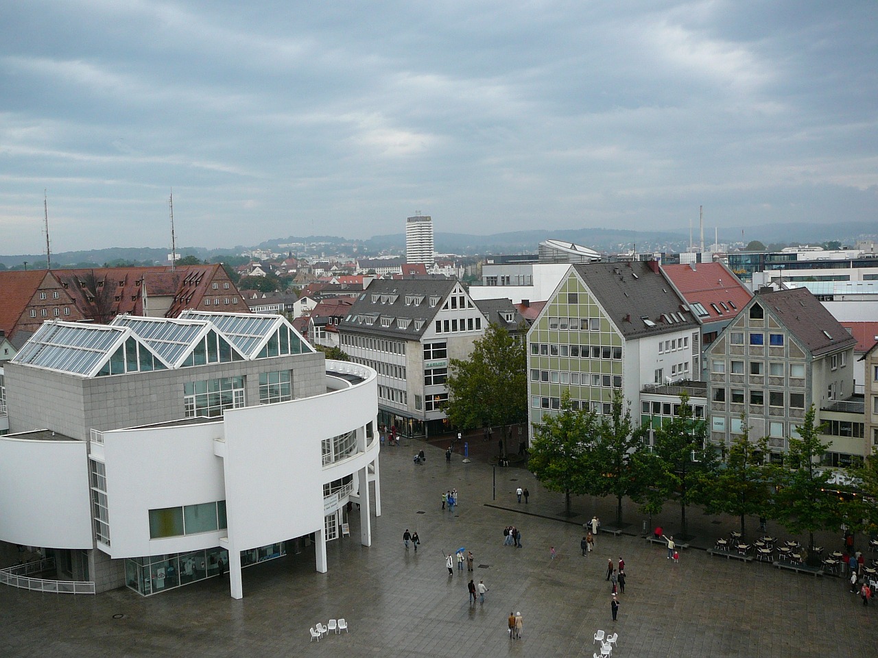 ulm richard meier construction cathedral square free photo