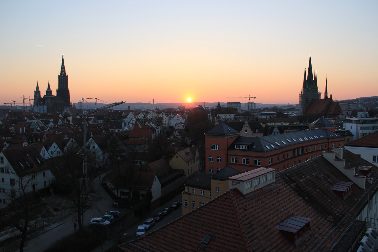 ulm sunset münster free photo