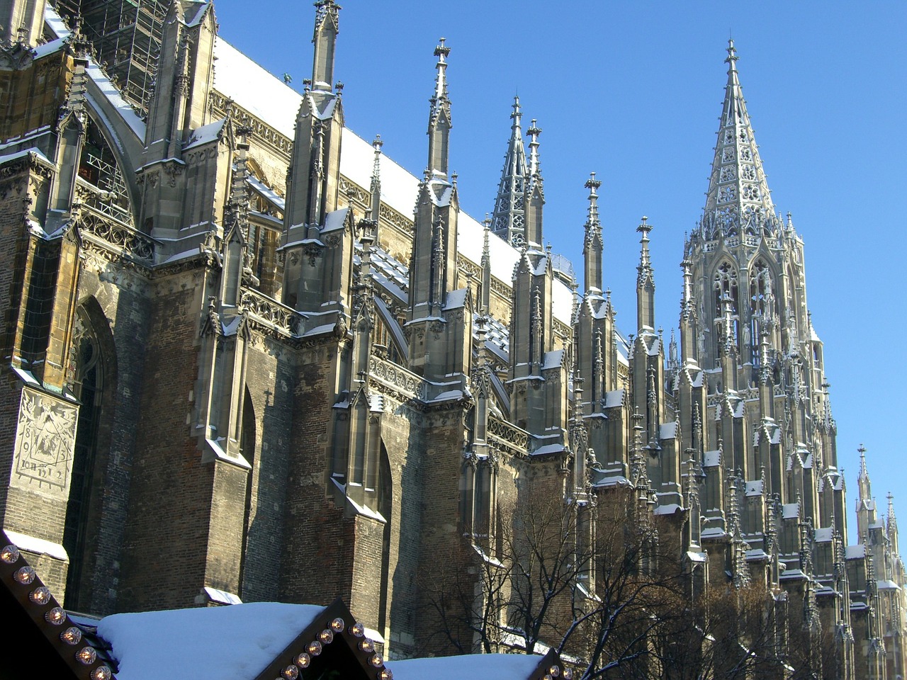 ulm cathedral south side choir towers free photo