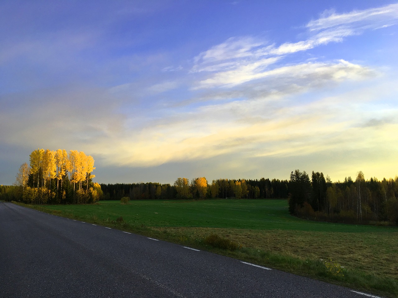 ultervattnet autumn himmel free photo