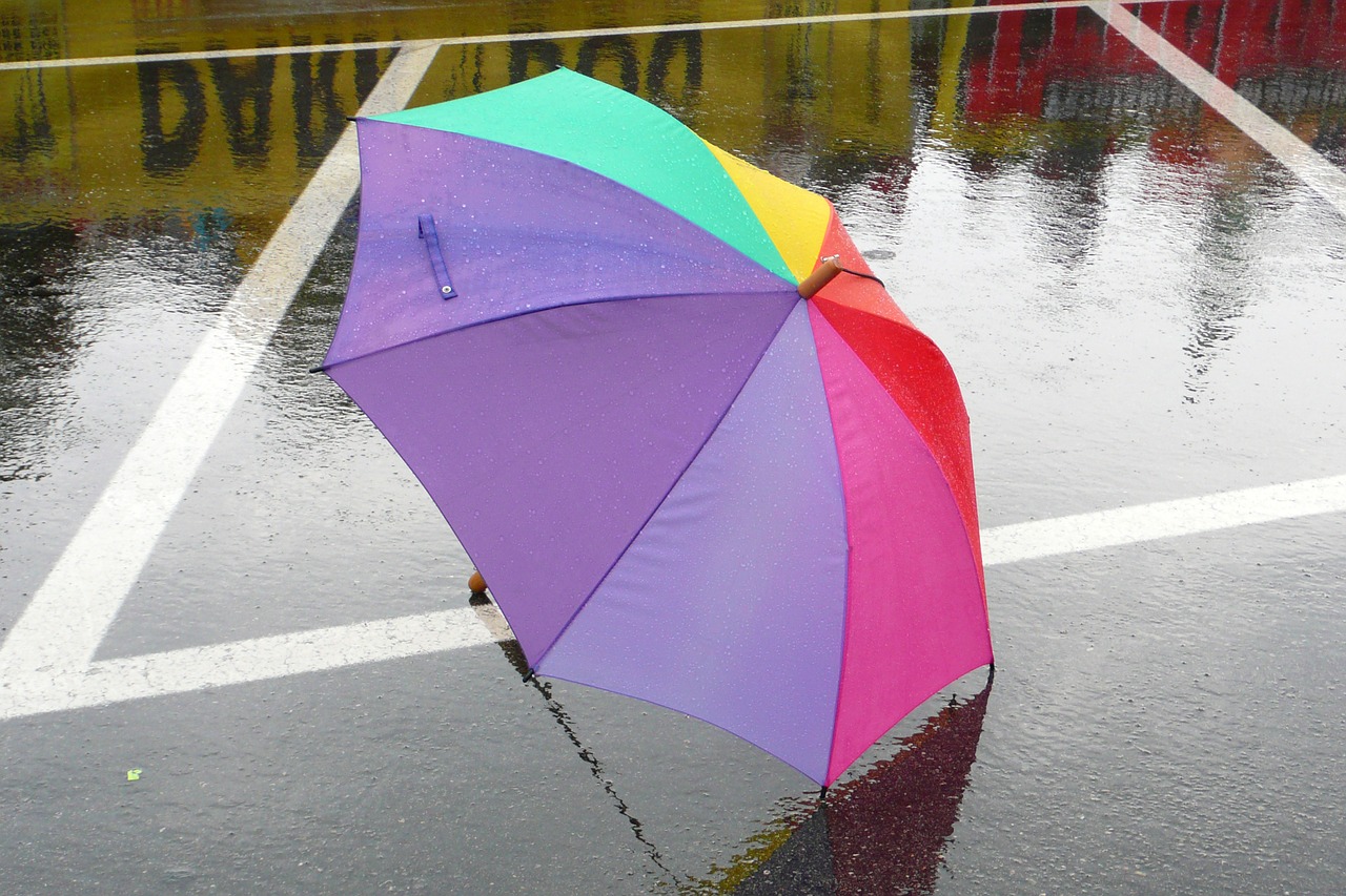 umbrella weather rainy summer free photo