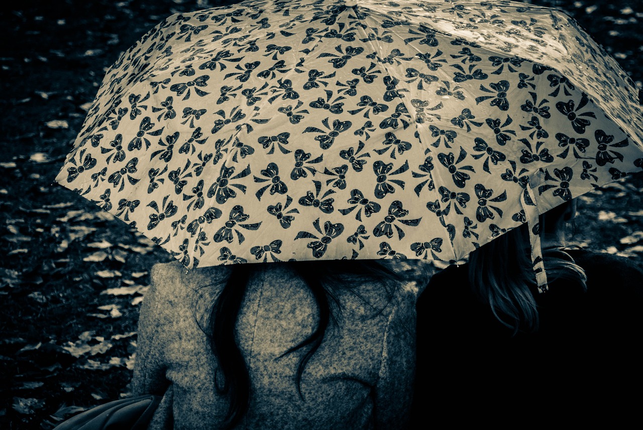 umbrella together friendship free photo