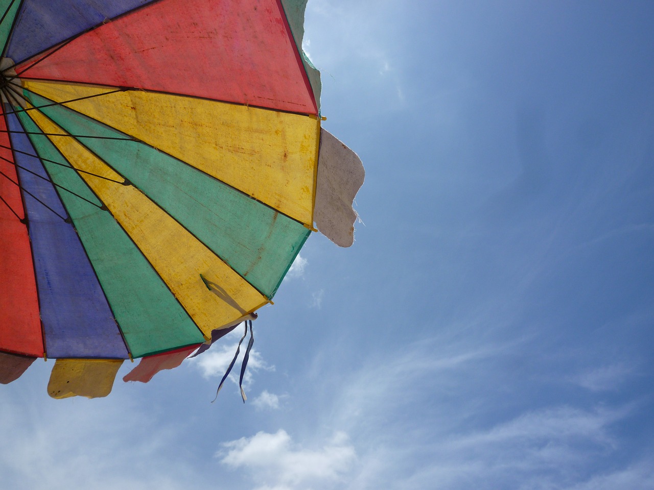 umbrella parasol sky free photo