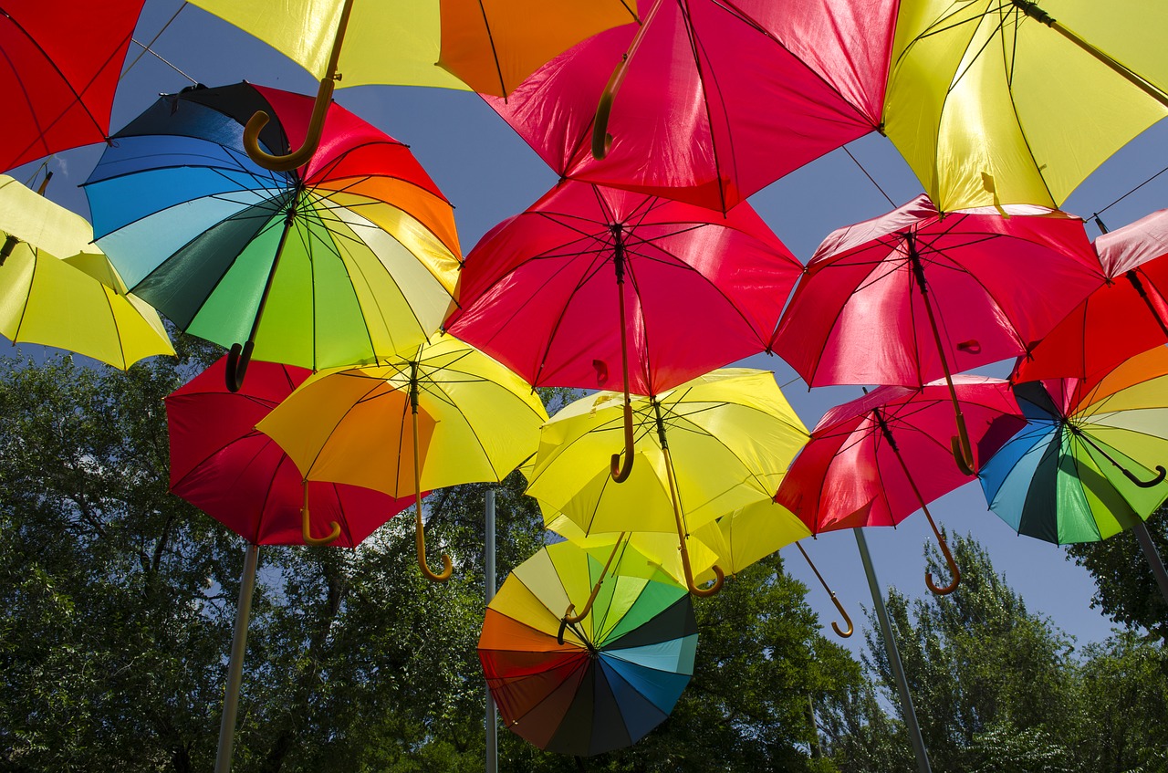 umbrella umbrellas colors free photo