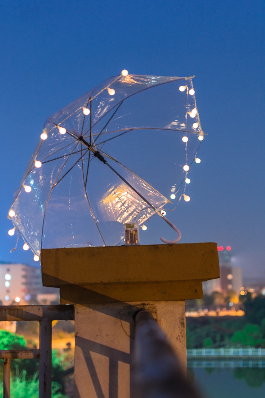 umbrella blue light free photo