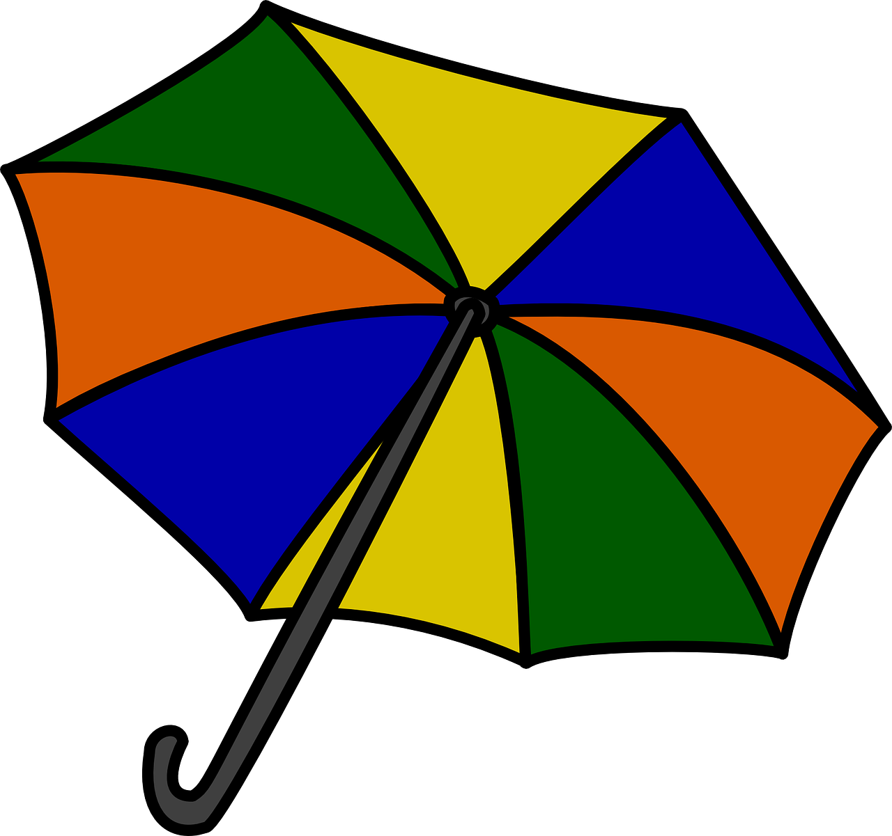 umbrella colors rain free photo