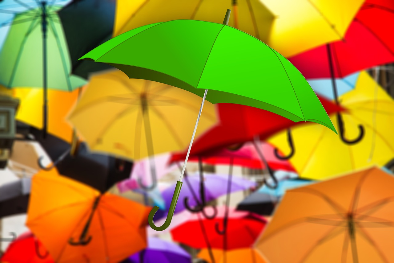 umbrella color atmosphere free photo