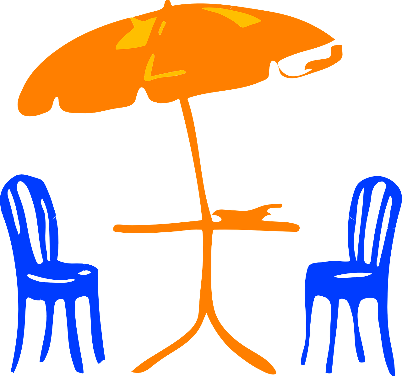 umbrella chairs furniture free photo