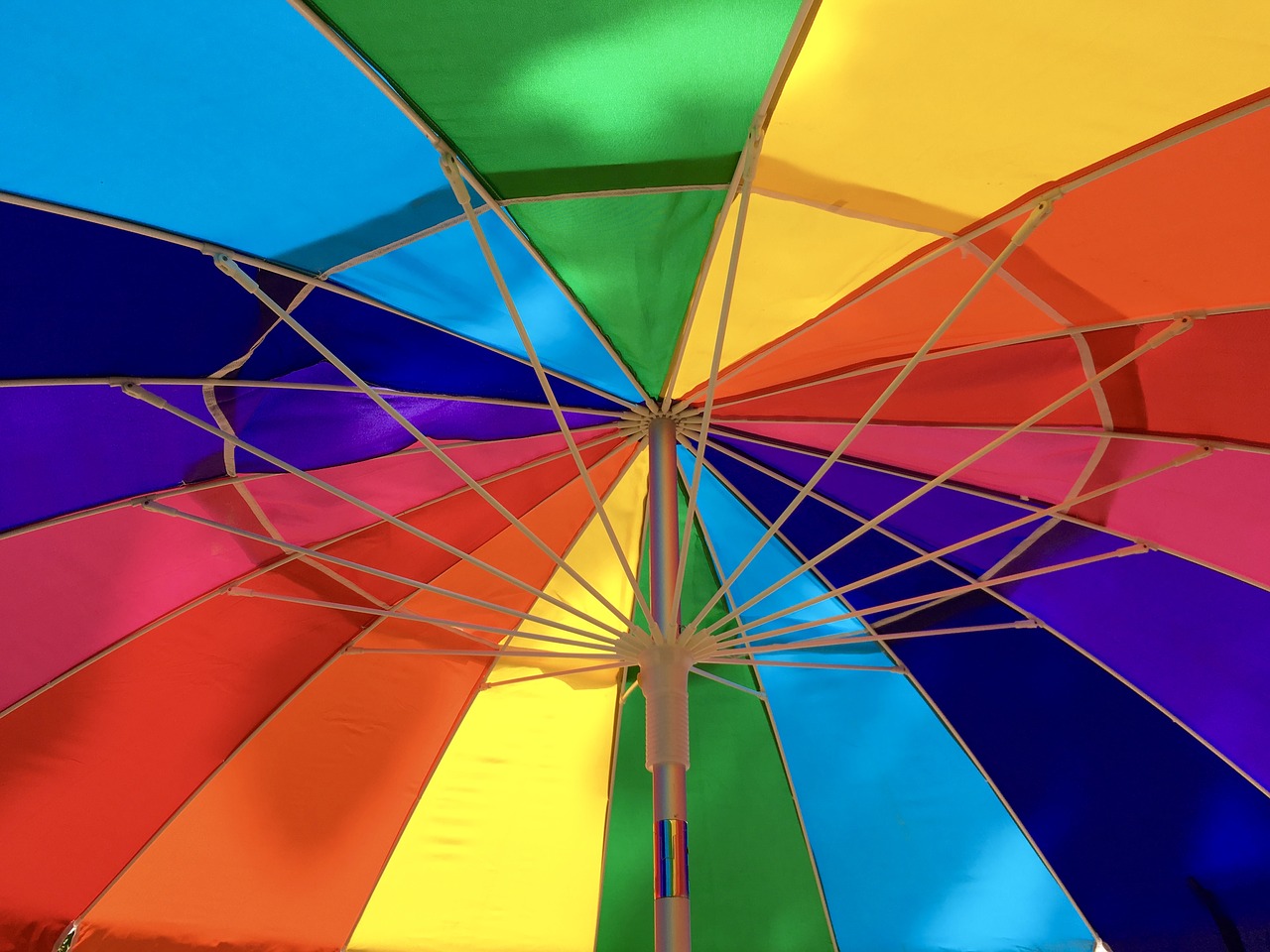 umbrella rainbow colorful free photo