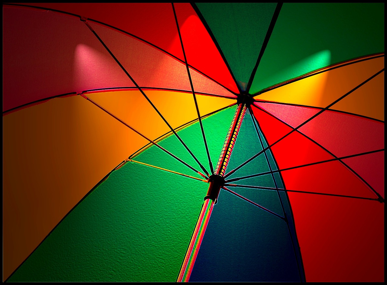 umbrella screen colorful umbrella free photo