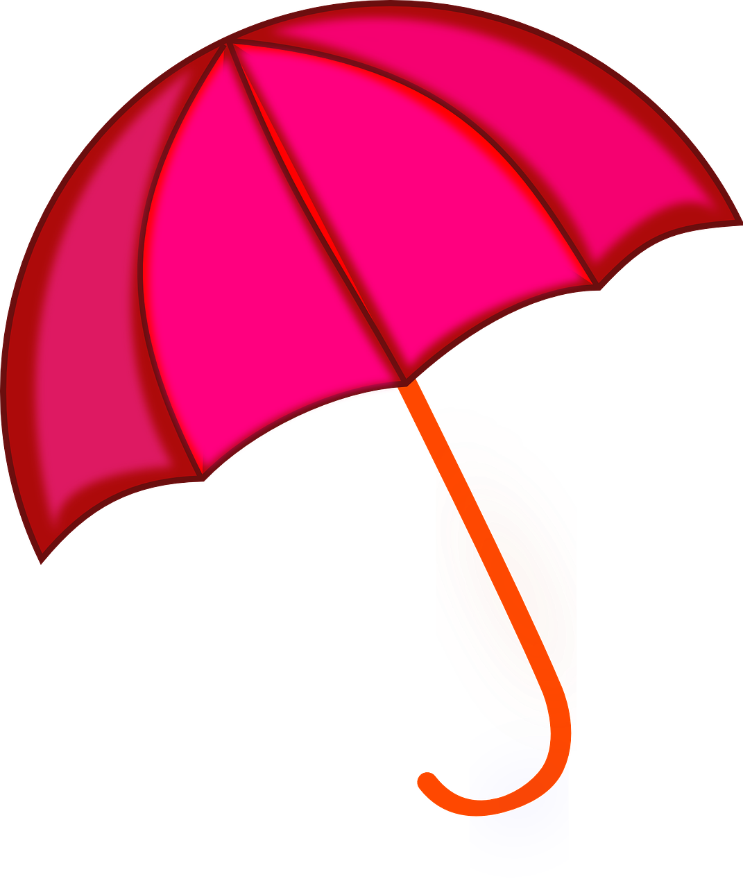 umbrella rain red free photo