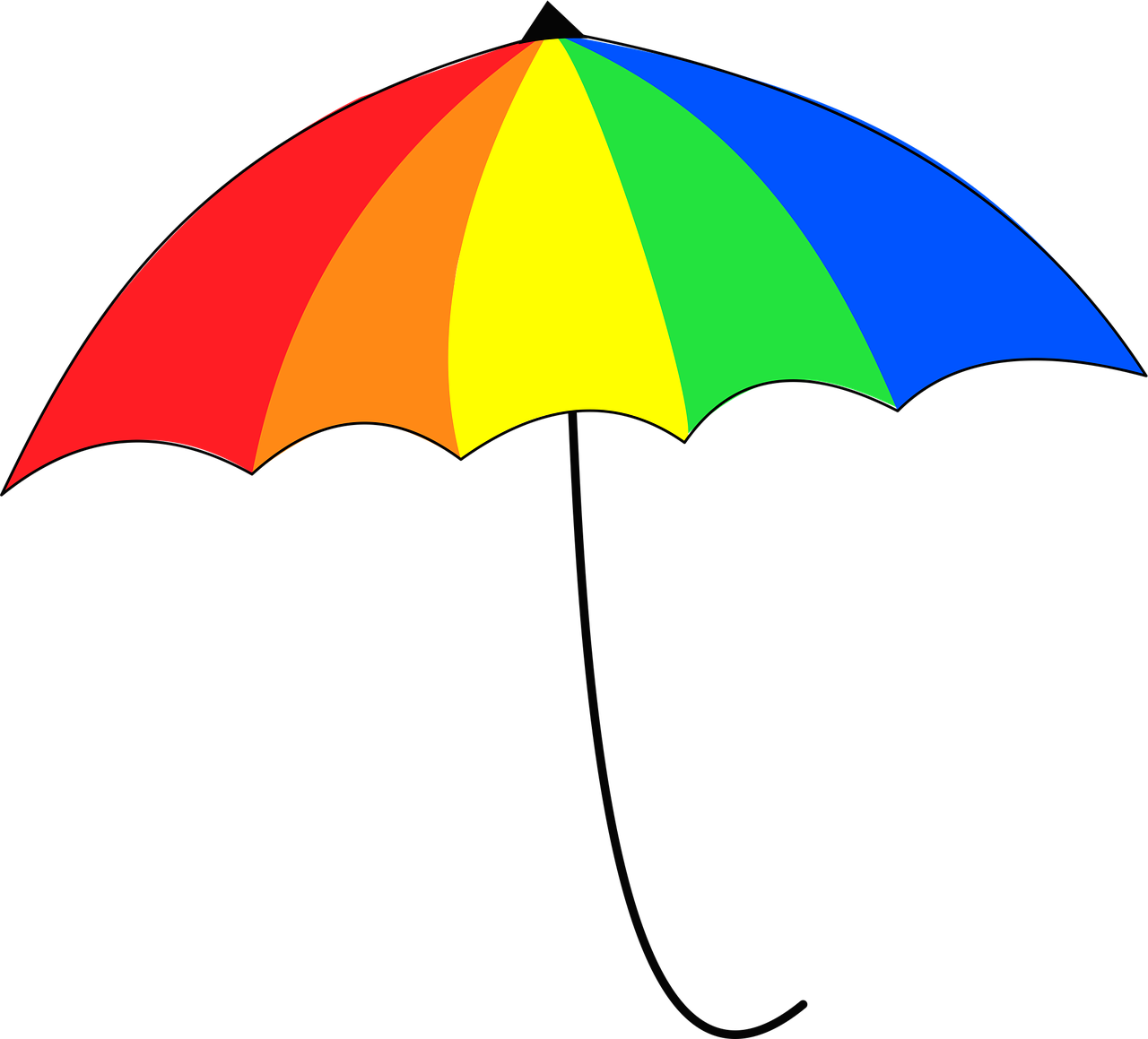 umbrella colorful rainbow free photo