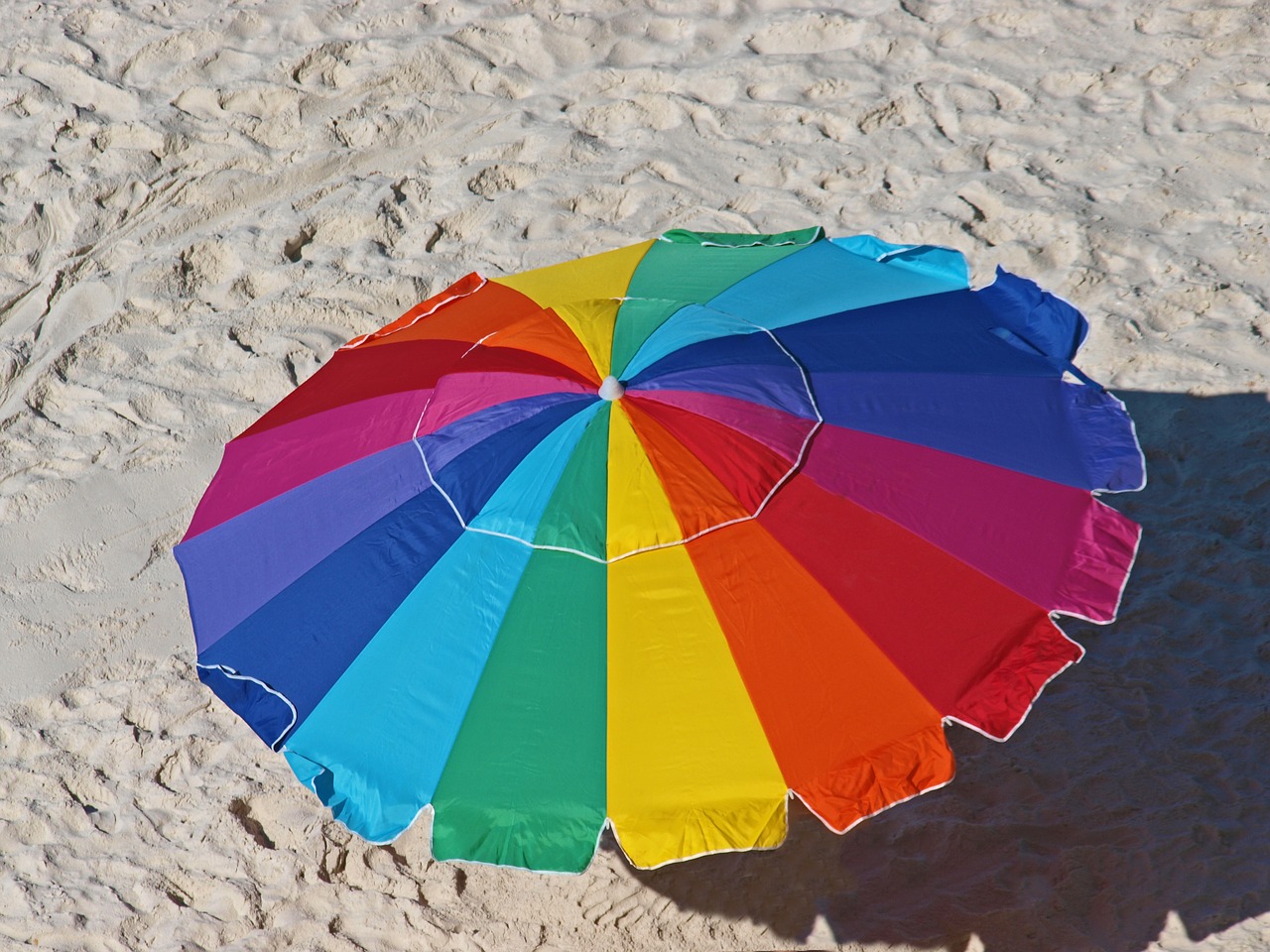 umbrella  sand  summer free photo