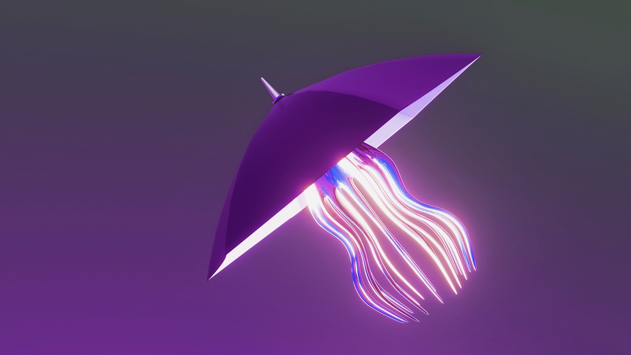 umbrella  violet  blue free photo