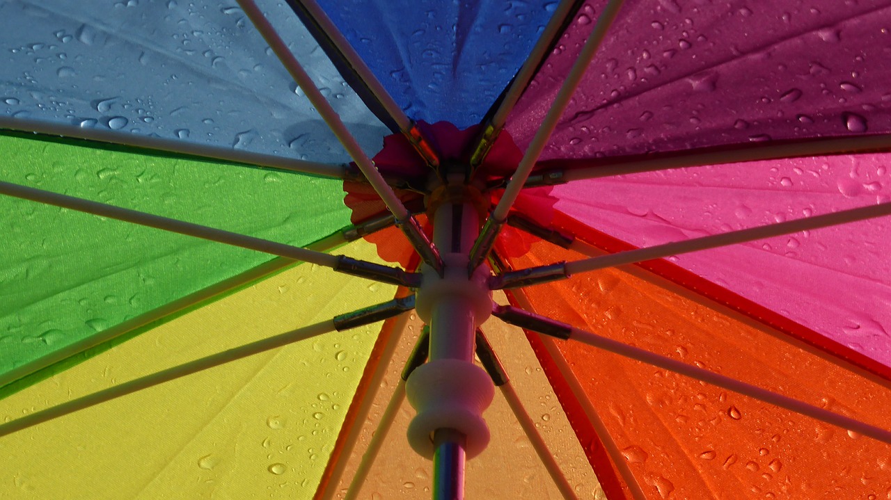 umbrella screen colorful free photo