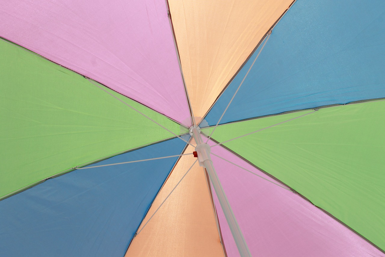 umbrella summer color free photo