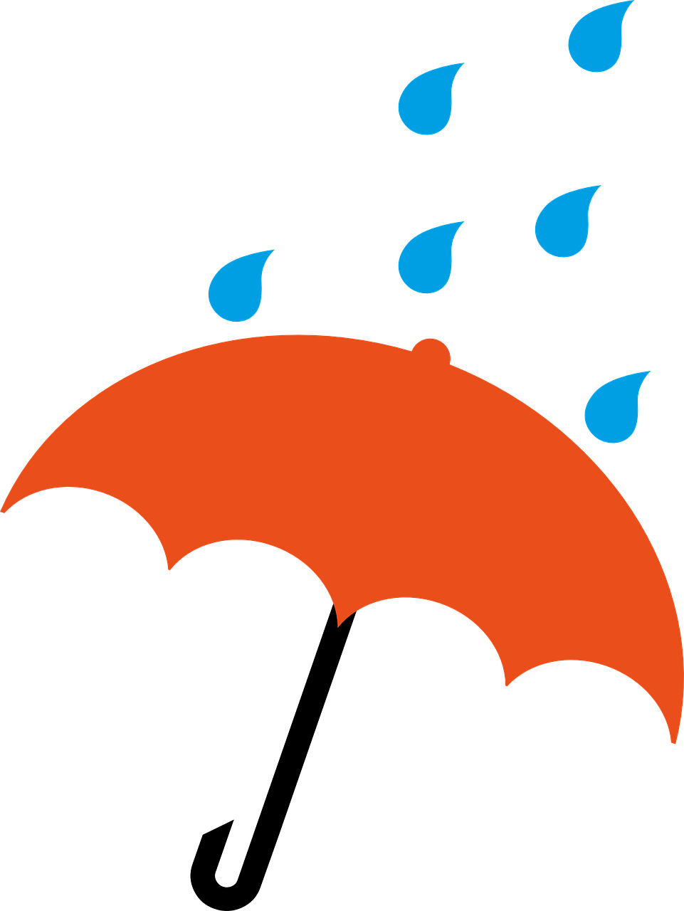 umbrella orange drops free photo