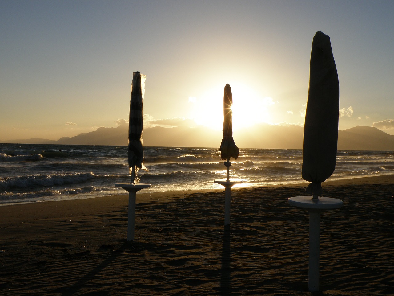 umbrella parasol sea free photo