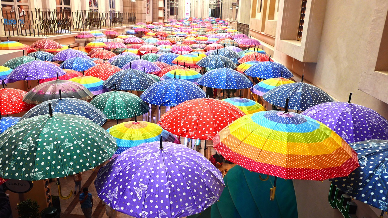 umbrellas decoration sight free photo