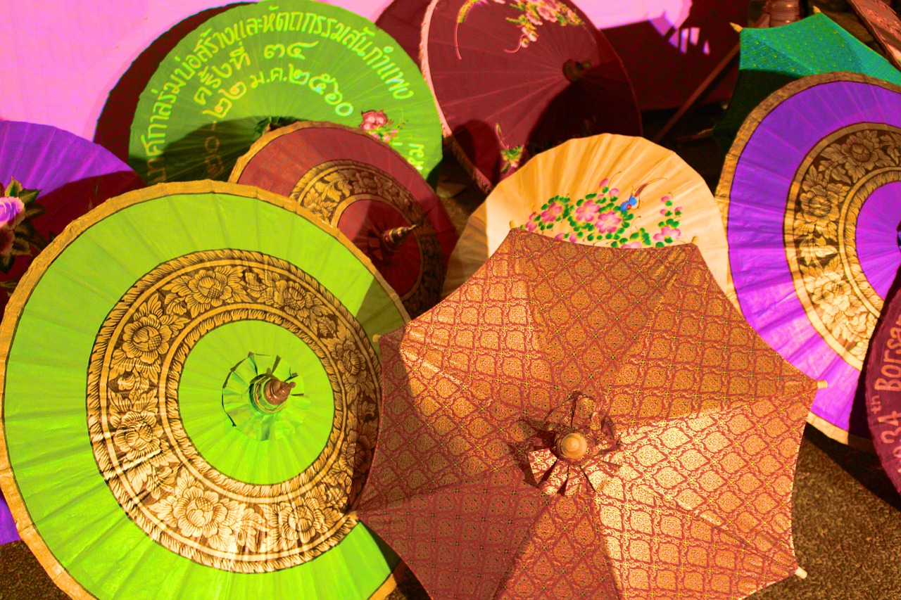 umbrellas parasols design free photo