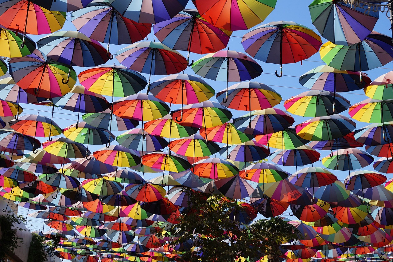 umbrellas umbrella alley free photo