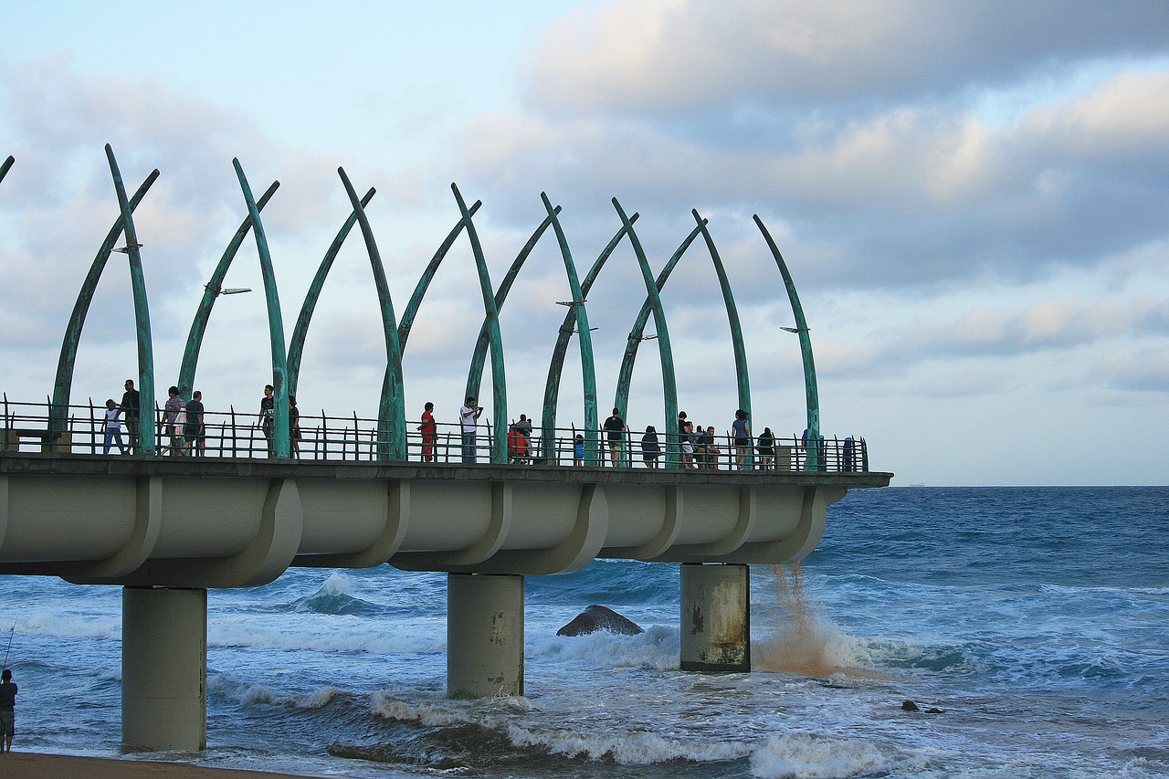 umhlanga rocks pier pier structure free photo