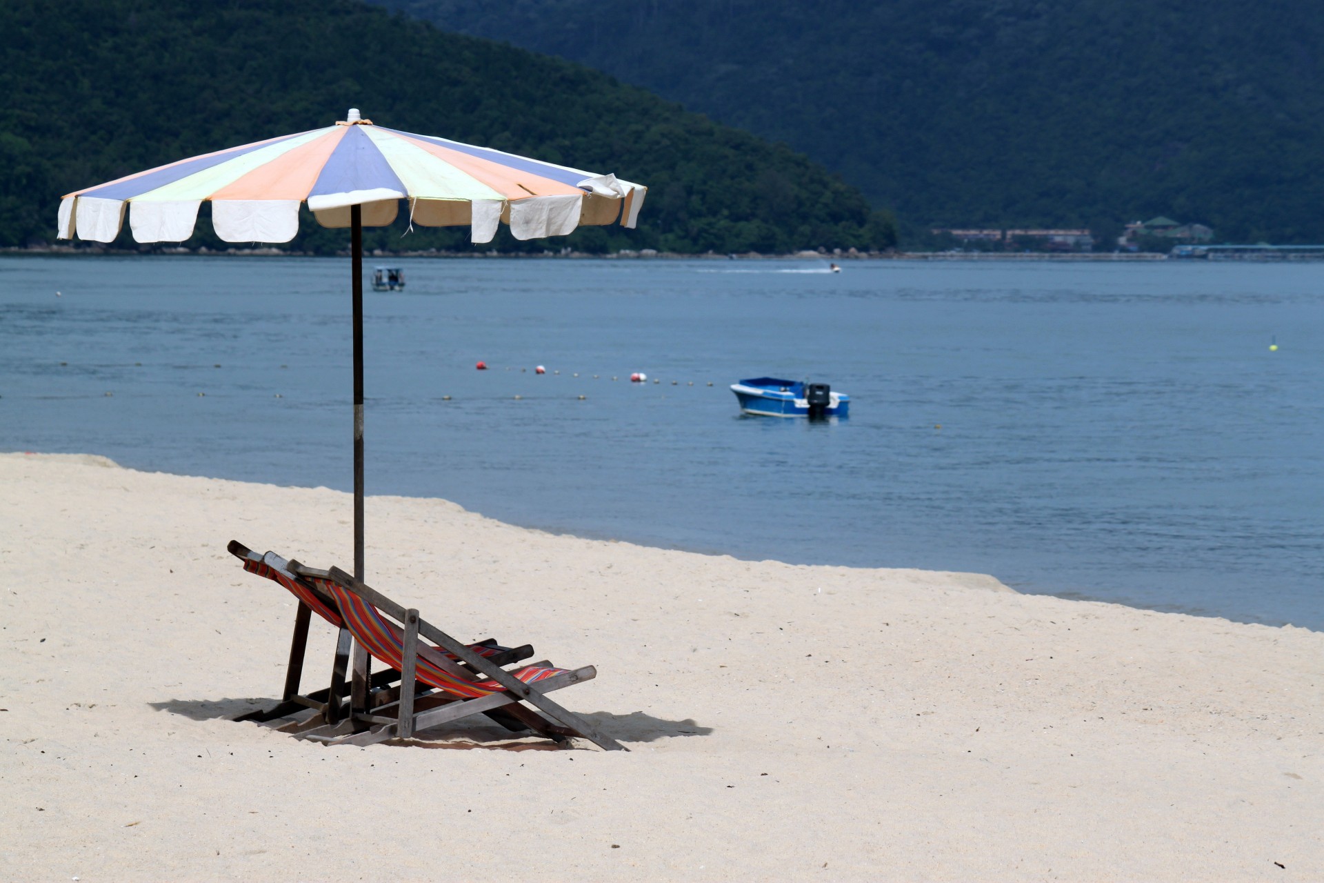 umbrella chair beach free photo