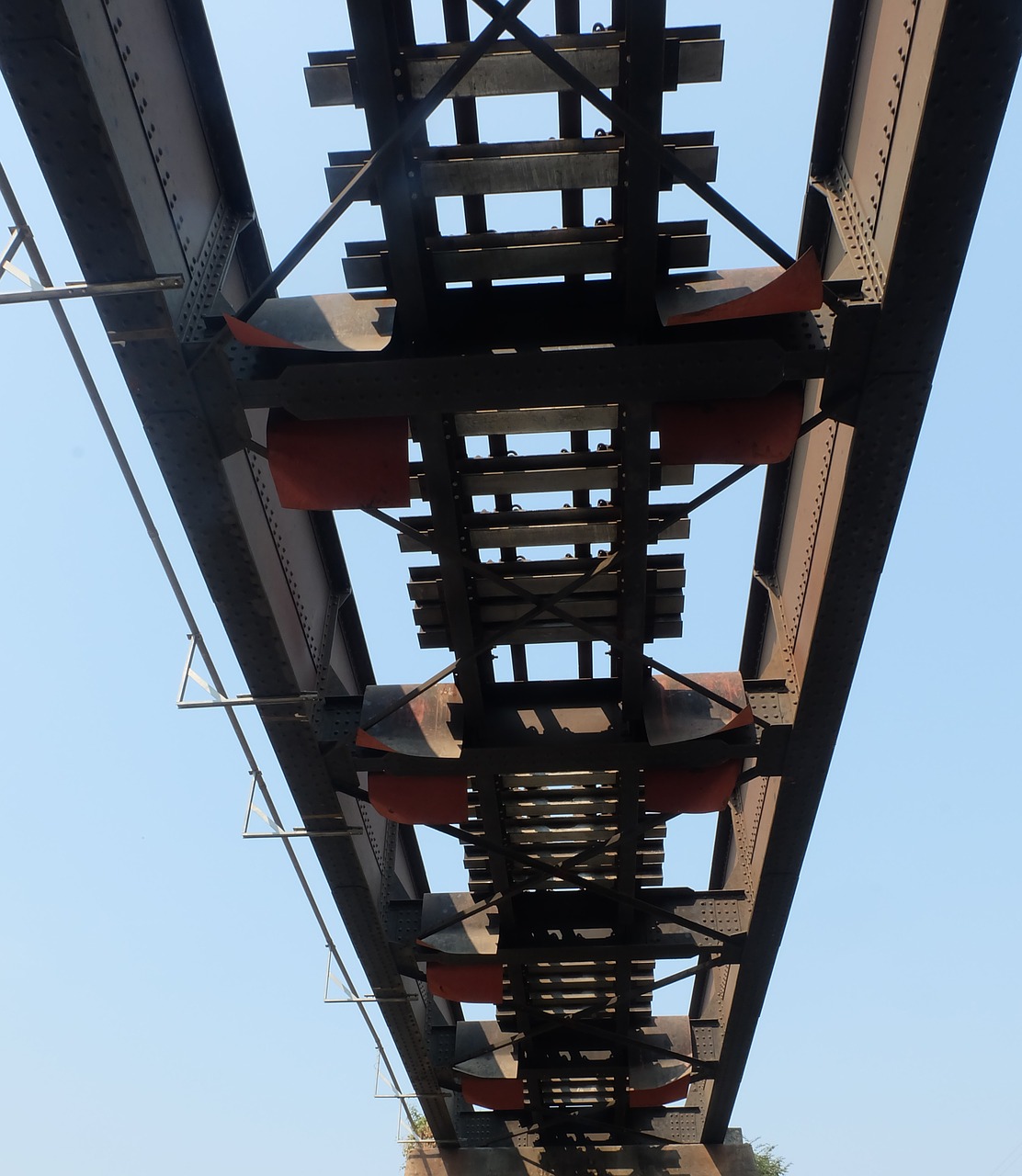 under rail tracks path free photo