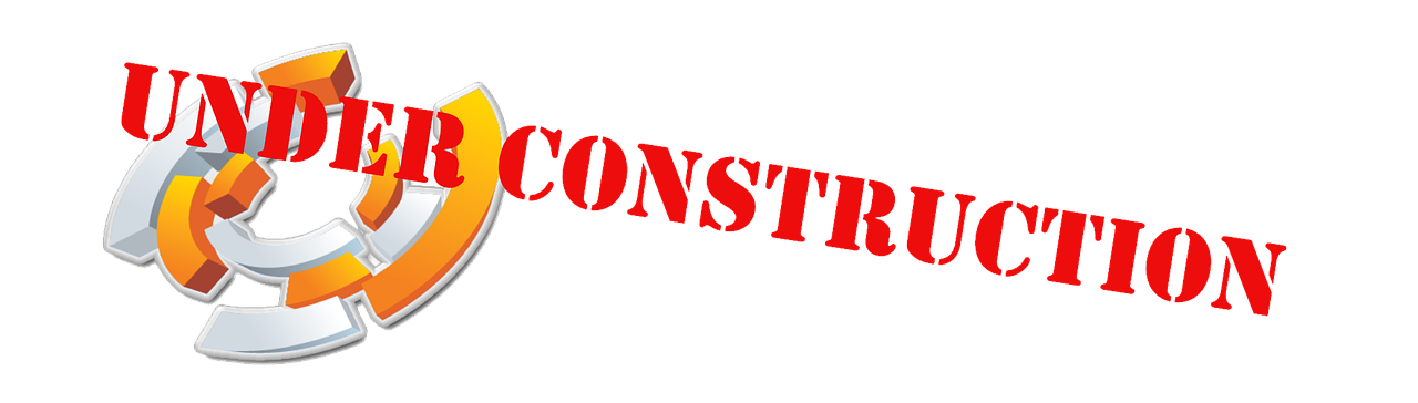 under construction logo red free photo