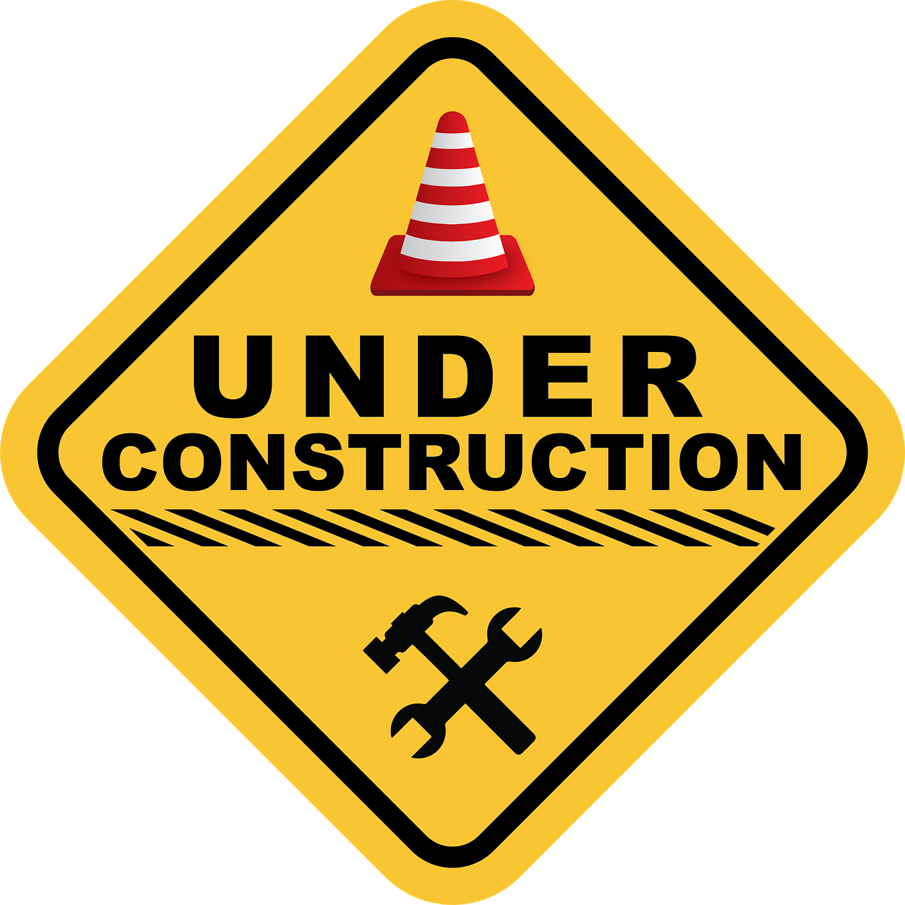 under construction construction sign free photo