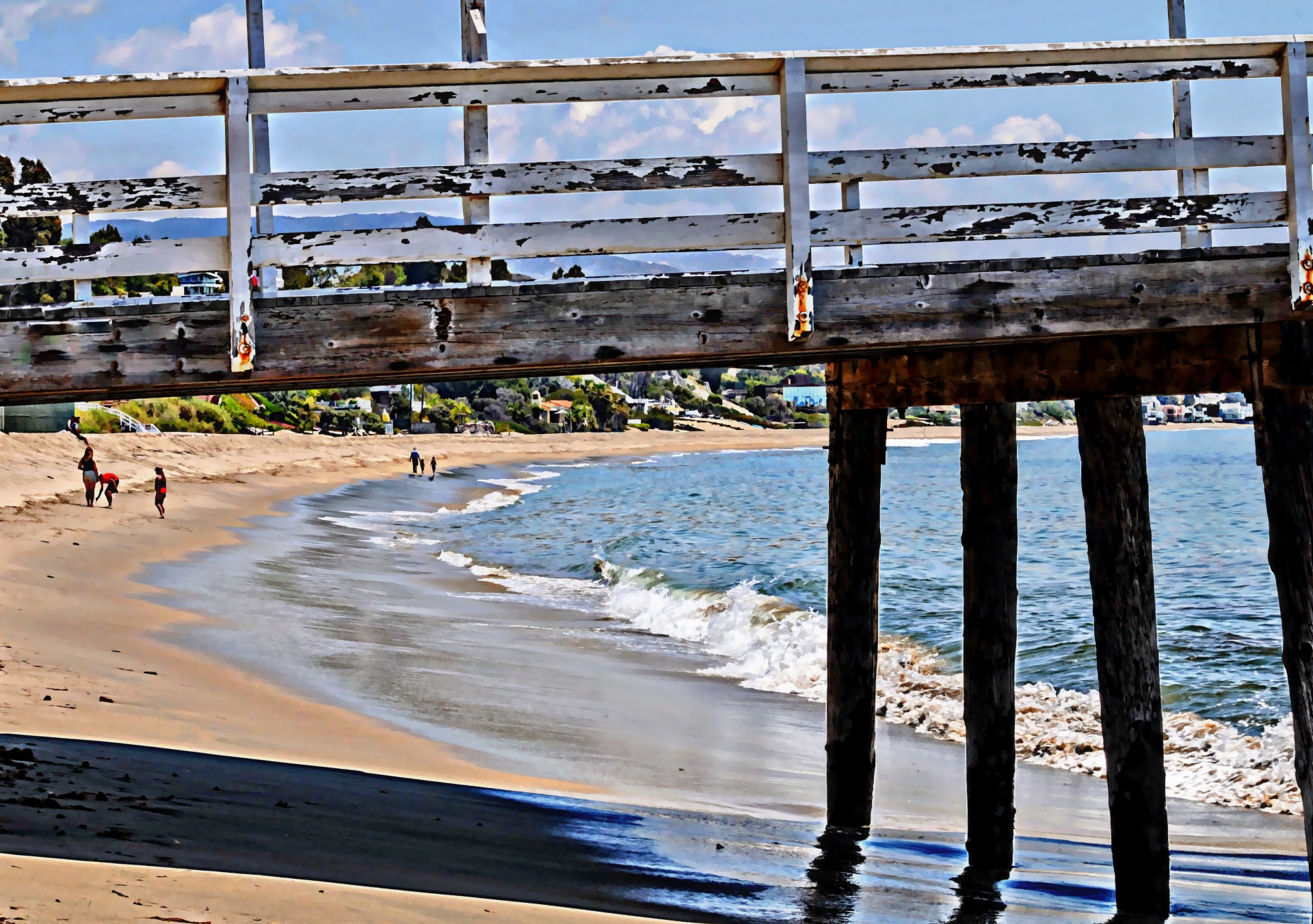 pier piers beach free photo