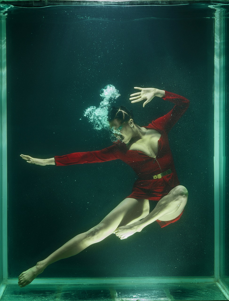 under water fashion woman free photo